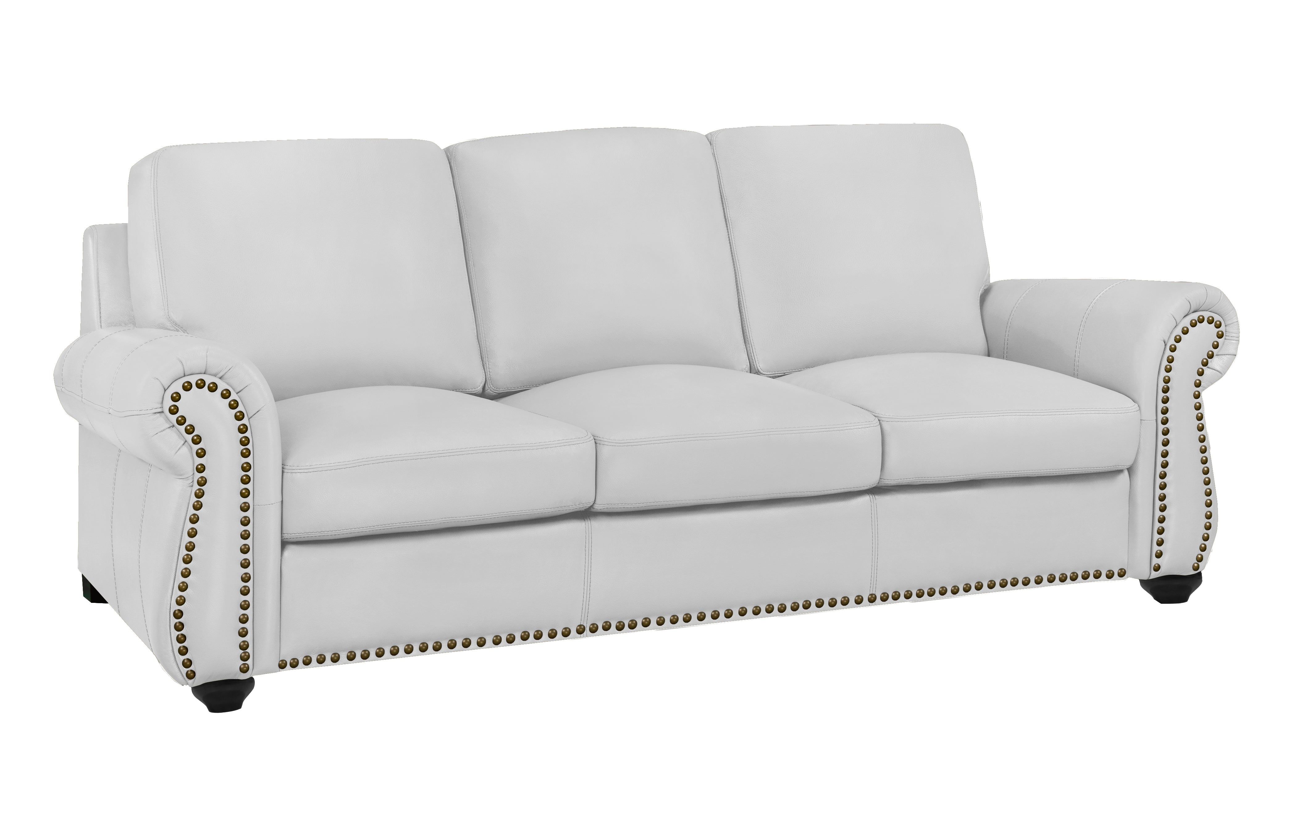 Whistler Sofa Series - Silver Grey Genuine Leather