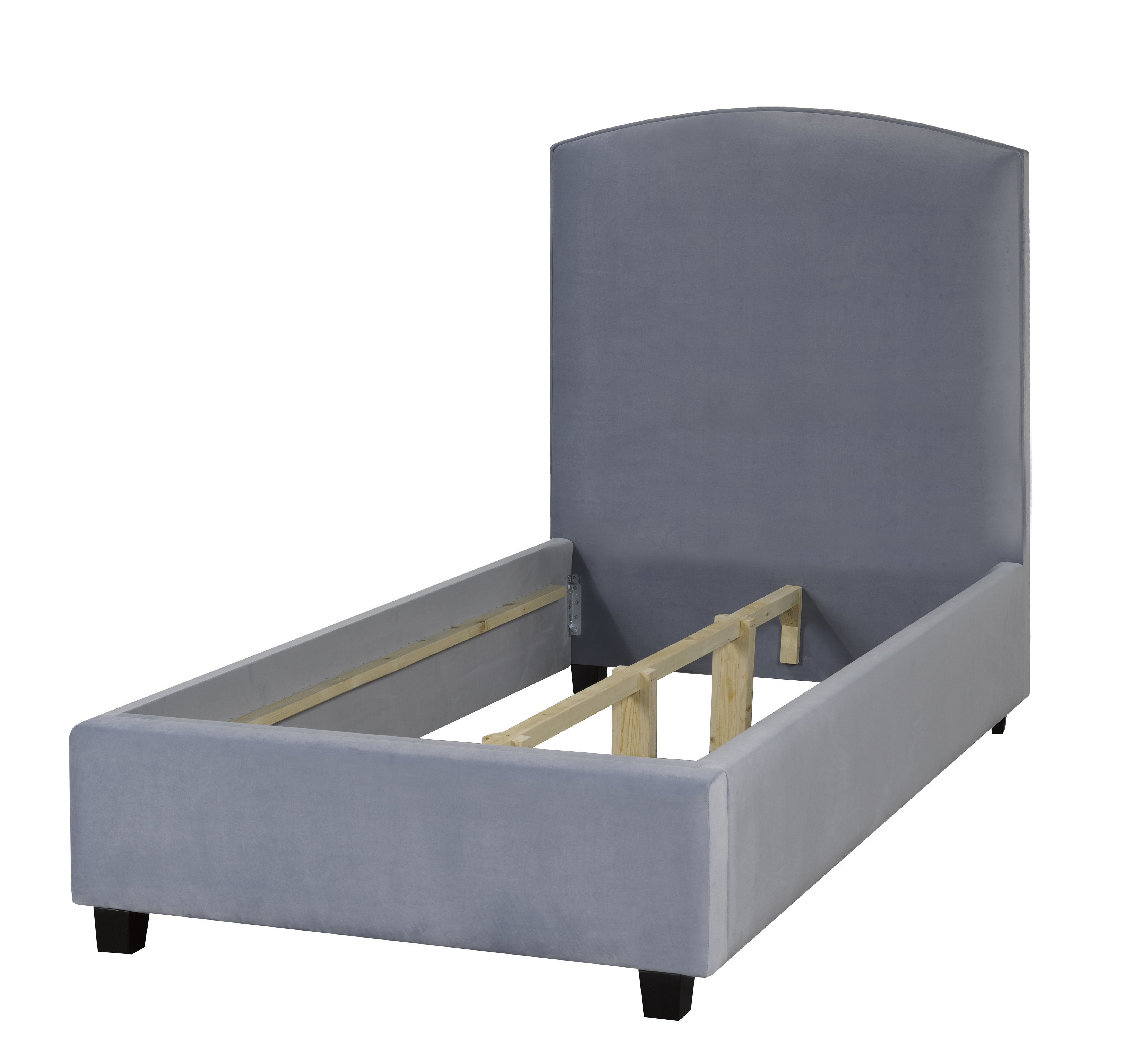 Patria Kids Bed - Baby Blue Velvet - Canadian Furniture