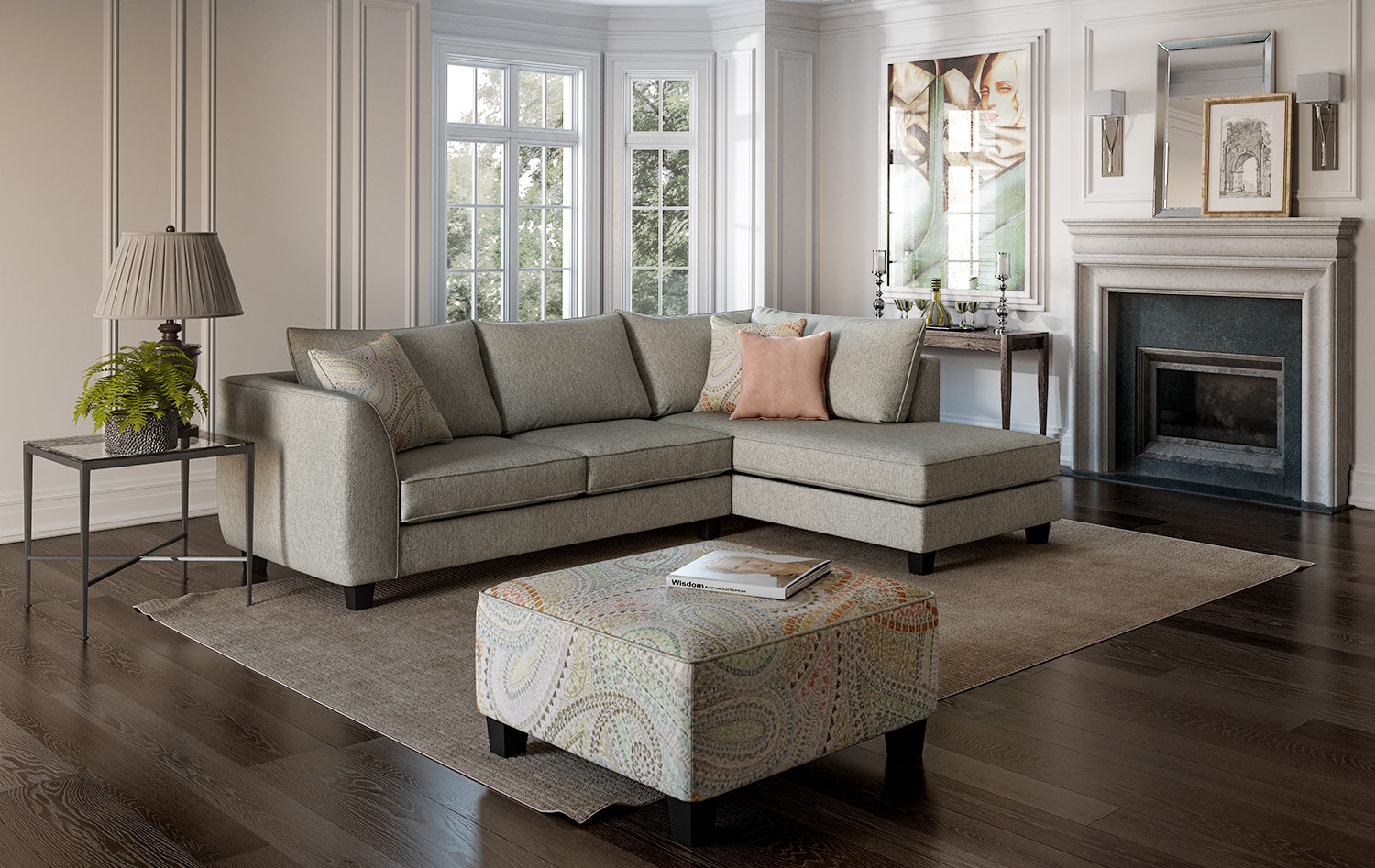 Rosemont Sectional - Grey