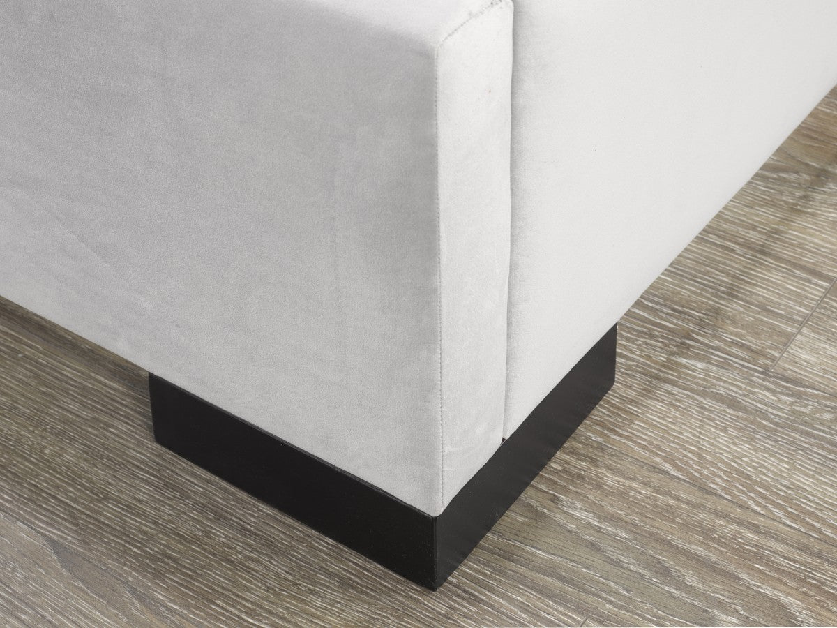 Sunterra Platform Bed - Platinum Grey Velvet