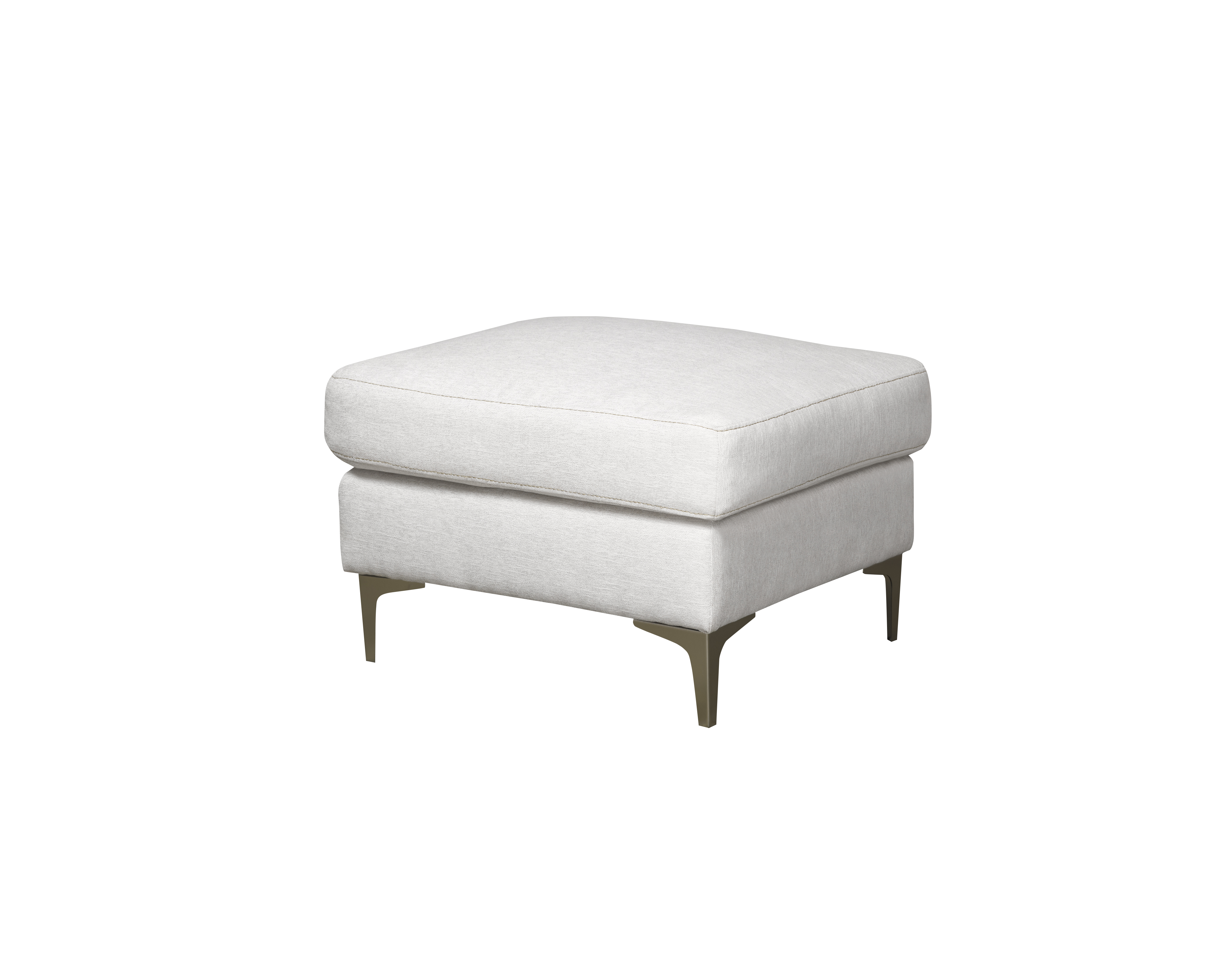 Elora Ottoman - Platinum Metal