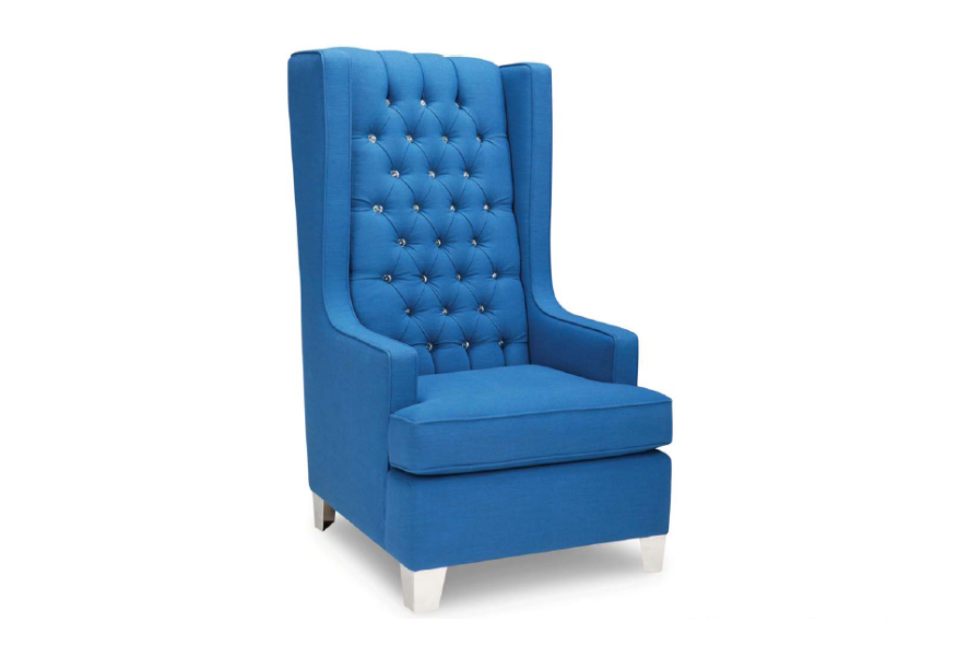 Georgina Accent Chair - Sapphire - Canadian Furniture