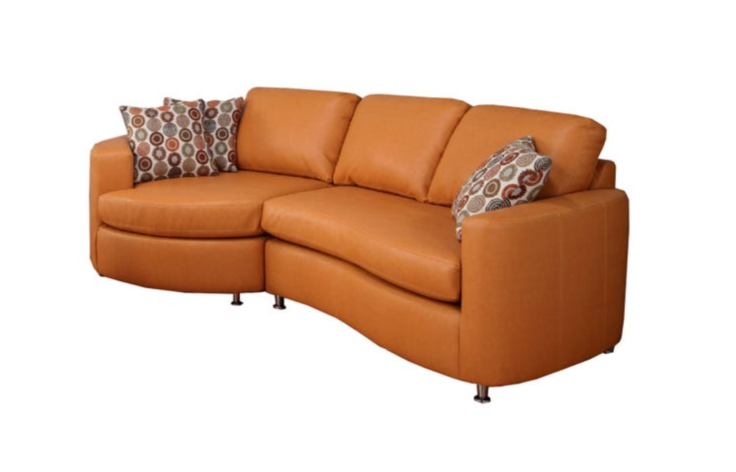 Terra LHF Sectional - Orange - Canadian Furniture