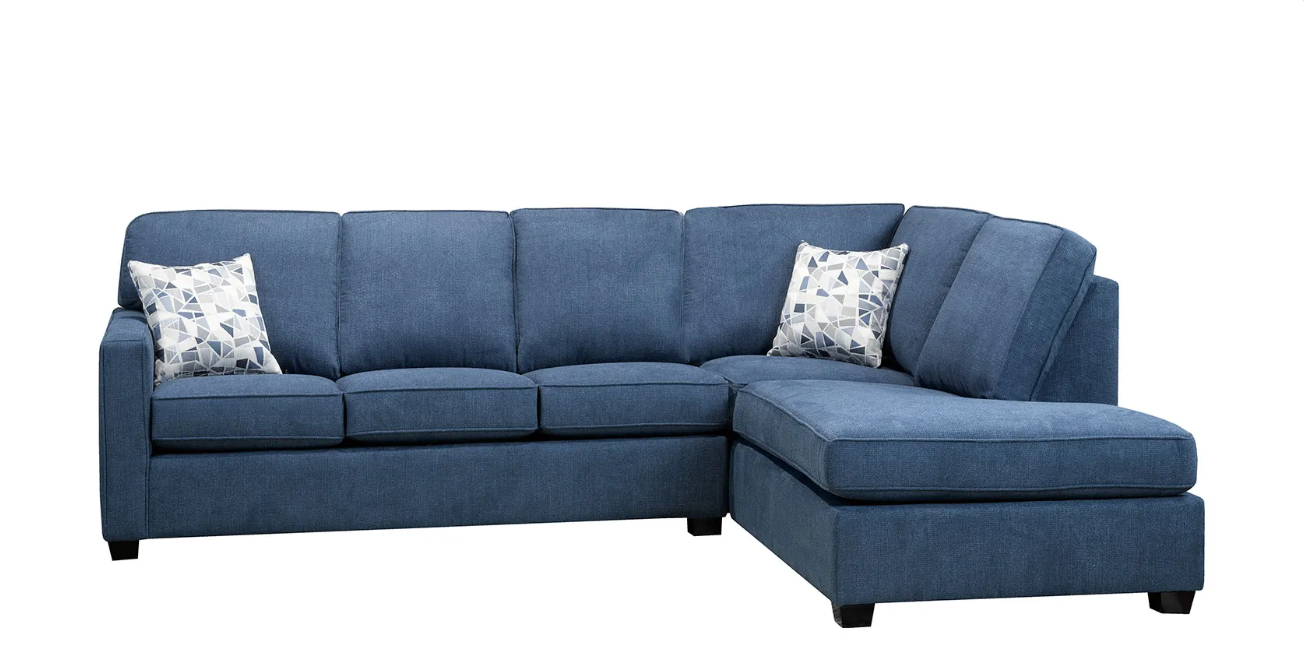 Sapphire Sectional - Blue - Canadian Furniture