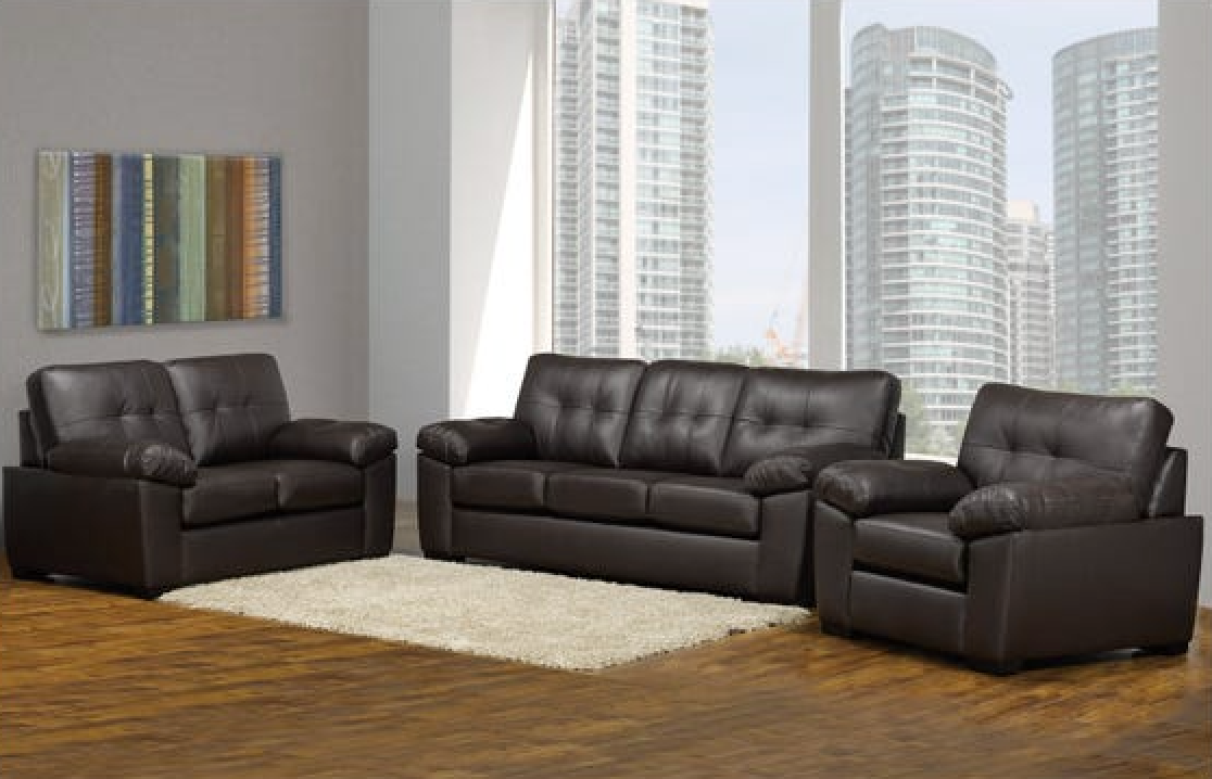 Otis Sofa Series - Brown Genuine Leather - Canadian Furniture