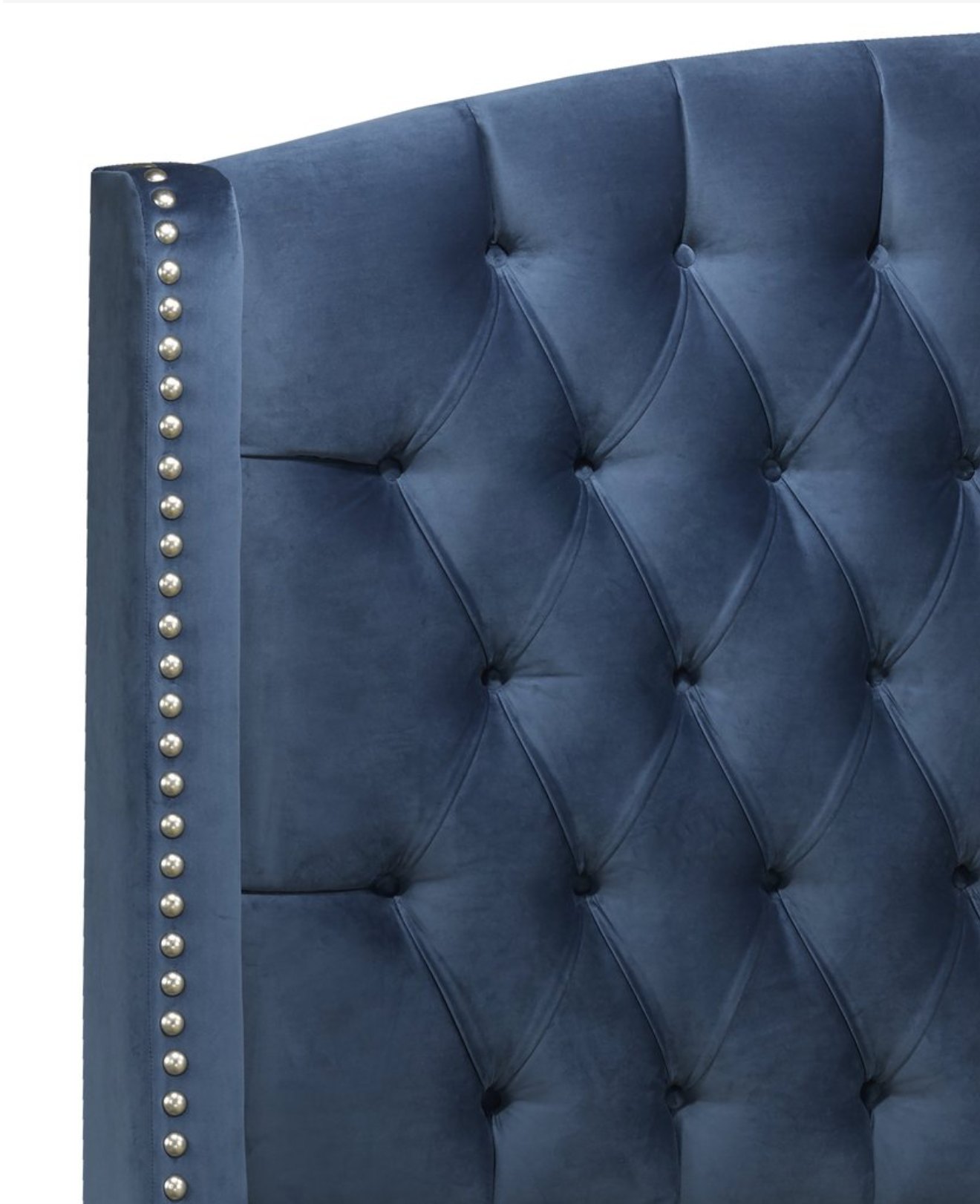 Pasadena Headboard - Blue Velvet - Canadian Furniture