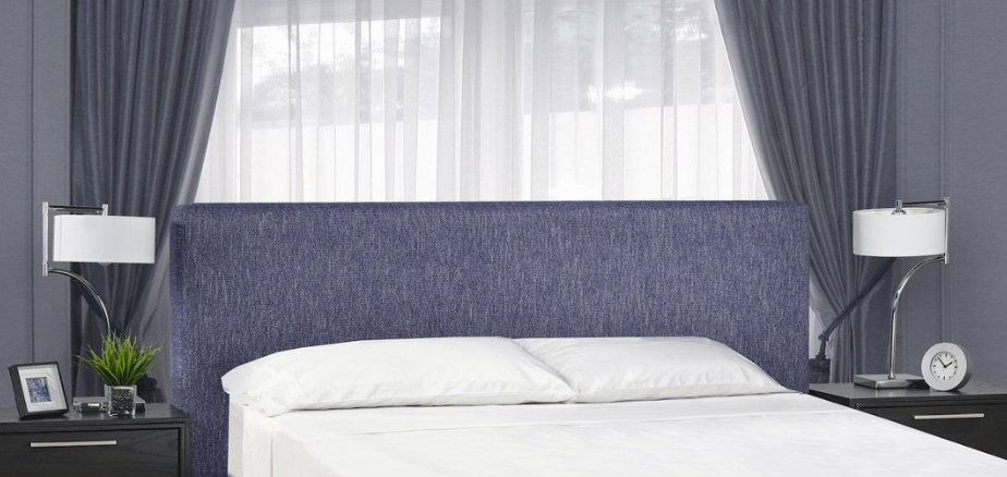 Hudson Headboard - Blue Linen - Canadian Furniture