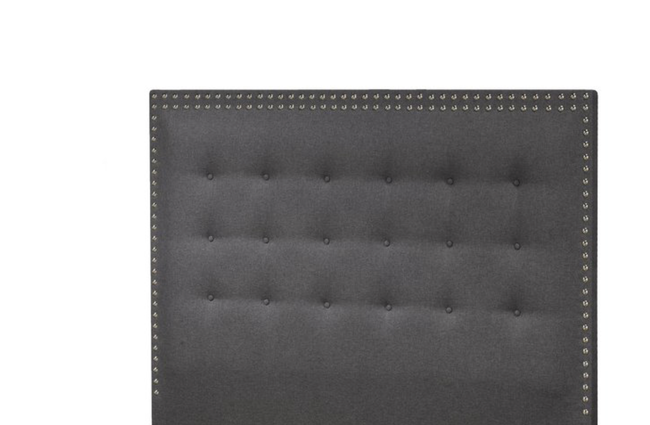 Rocklyn Headboard - Dark Grey Linen - Canadian Furniture