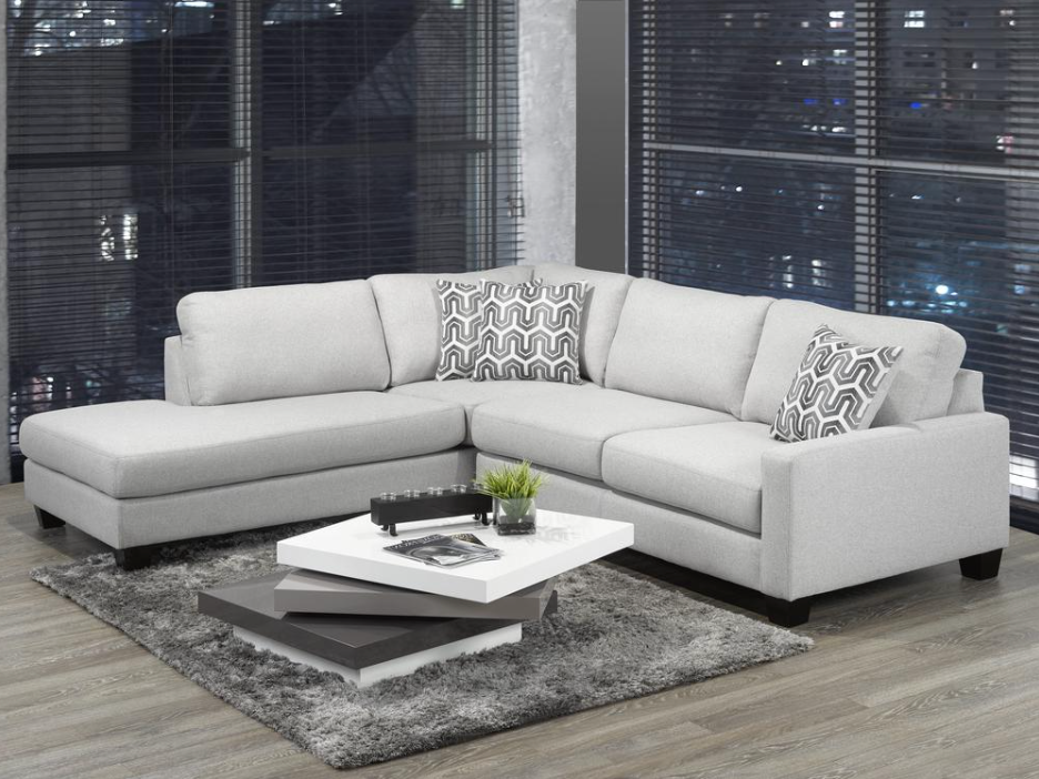 Jackson Sectional - Light Grey - Canadian Furniture
