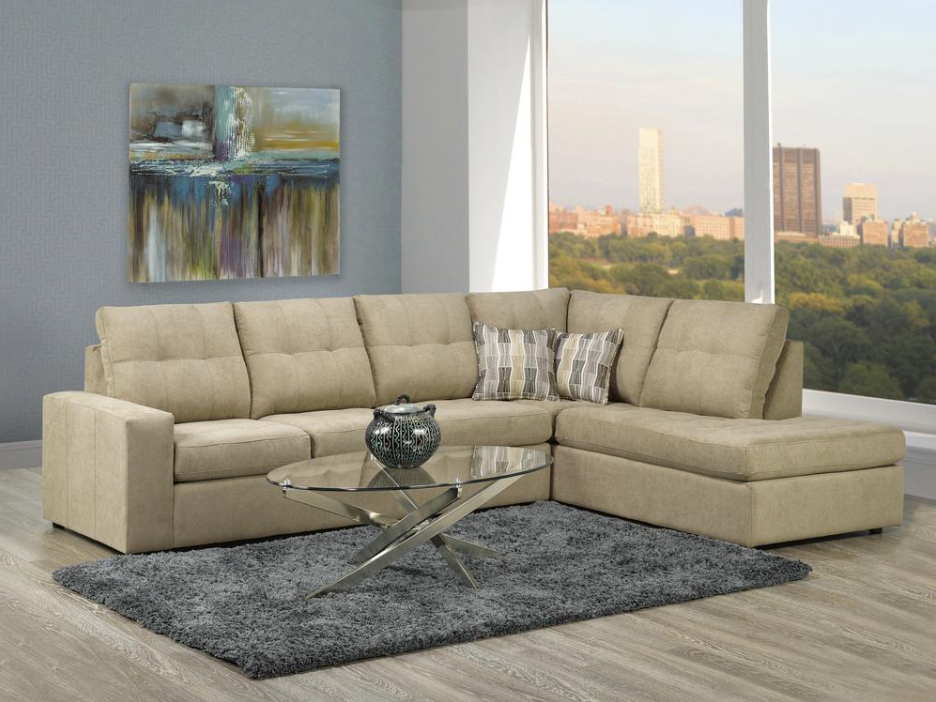 Coral Sectional - Khaki - Canadian Furniture