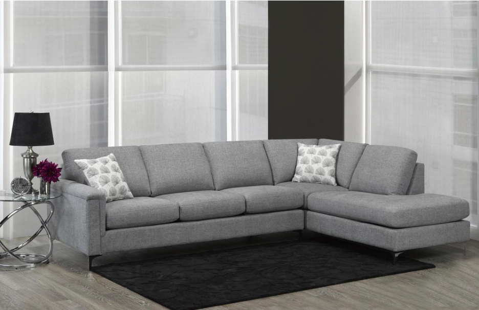 Hopkins Sectional - Grey - Canadian Furniture