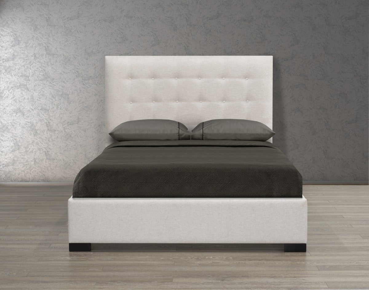 Medina Platform Bed - Ivory - CanadianFurniture.ca