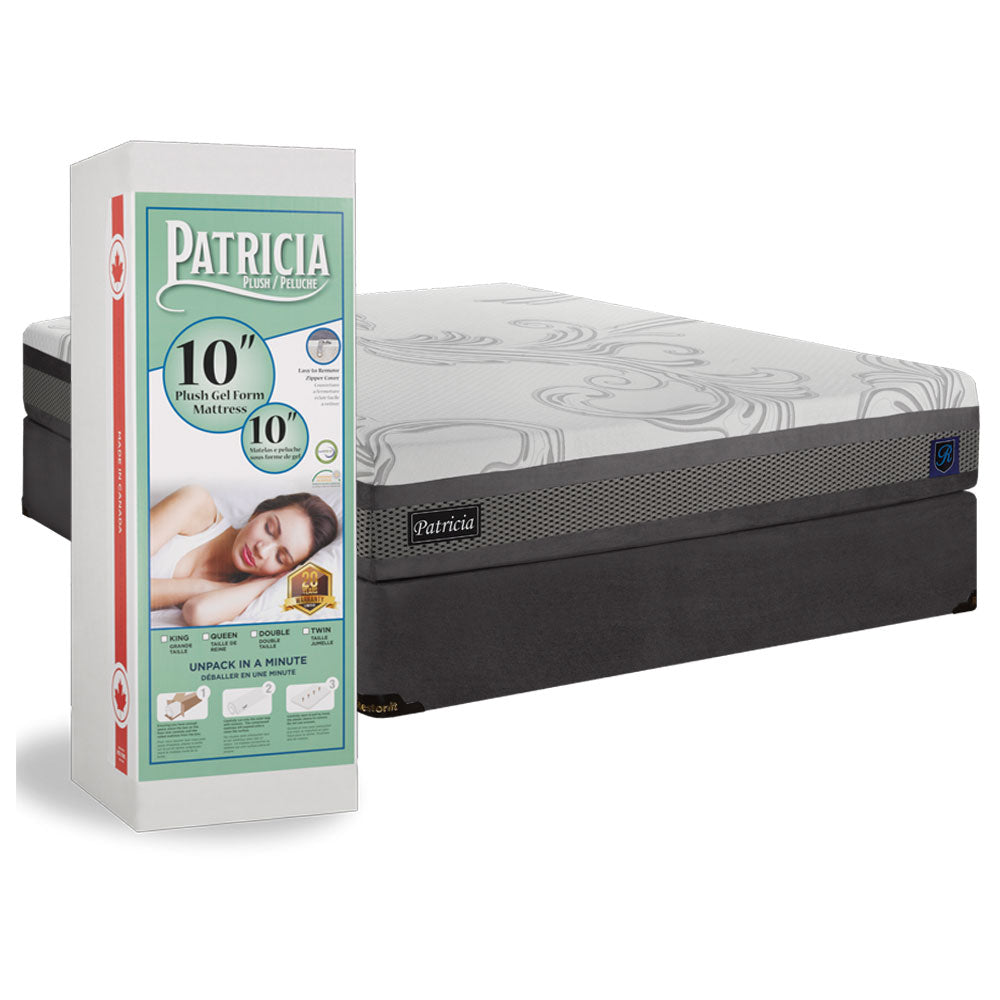 Patricia 10" Gel Memory Foam Mattress