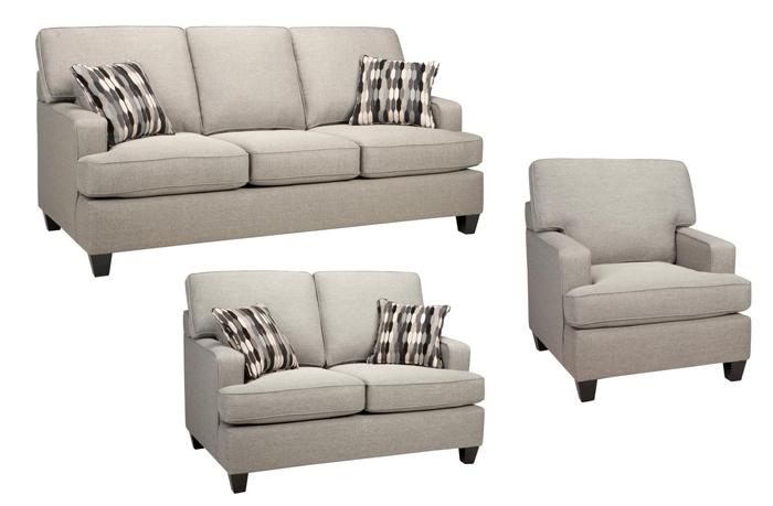 Krysta Sofa Series - Dove Grey - Canadian Furniture